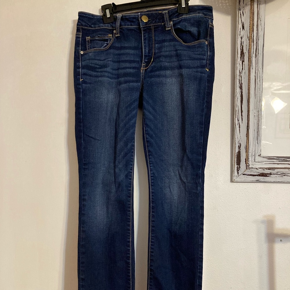 American Eagle Outfitters Super Stretch Skinny Blue Jeans Sz 8 Short